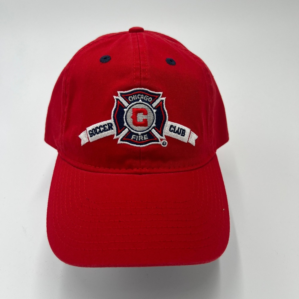 Chicago Fire Soccer Club Red Baseball Cap Adult‎ One Size Fits All
